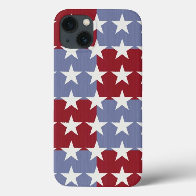 Funda De Case-Mate Para iPhone Barras y estrellas (Reverso)