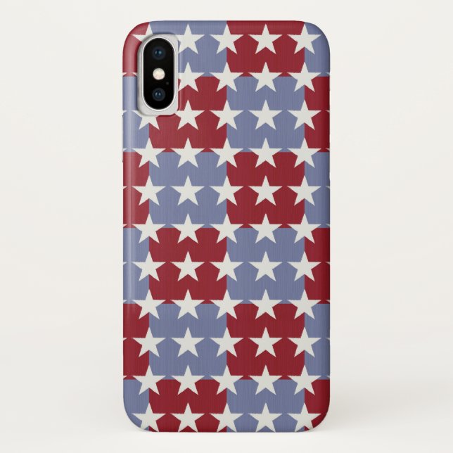 Funda De Case-Mate Para iPhone Barras y estrellas (Reverso)