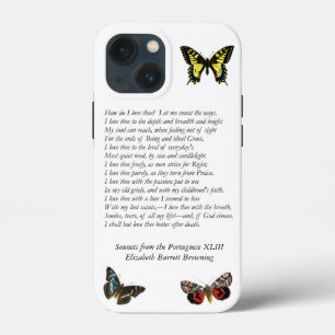 Funda Para iPhone 13 Mini Barrett Browning - Sonnets de la portuguesa 43