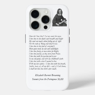 Funda Para iPhone 15 Pro Barrett Browning - Sonnets de la portuguesa 43