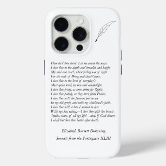 Funda Para iPhone 15 Pro Barrett Browning - Sonnets de la portuguesa 43