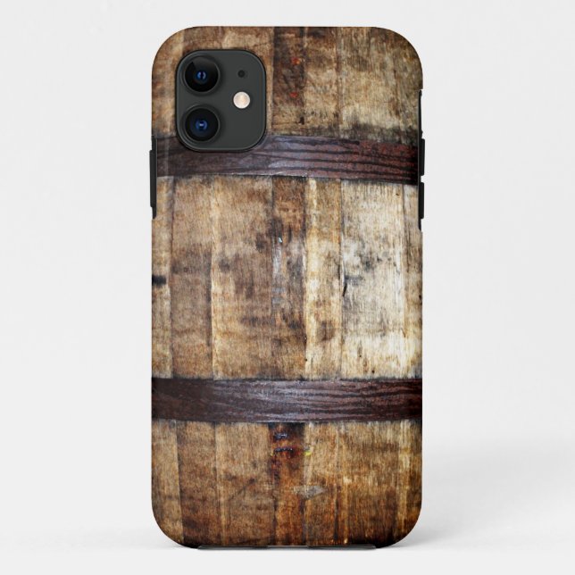 Funda De Case-Mate Para iPhone Barril de madera envejecido (Reverso)