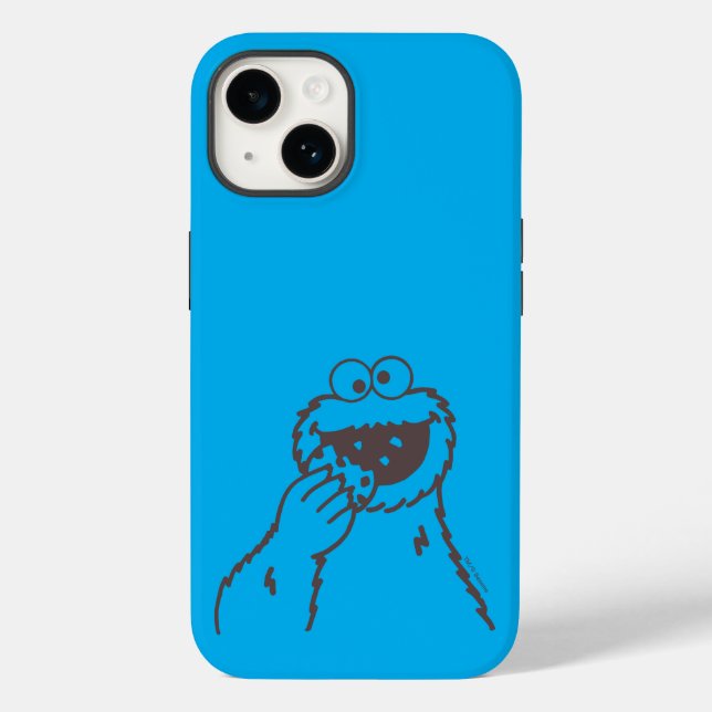 Funda De Case-Mate Para iPhone Barrio Sésamo | Cookie Monster Bright (Reverso )