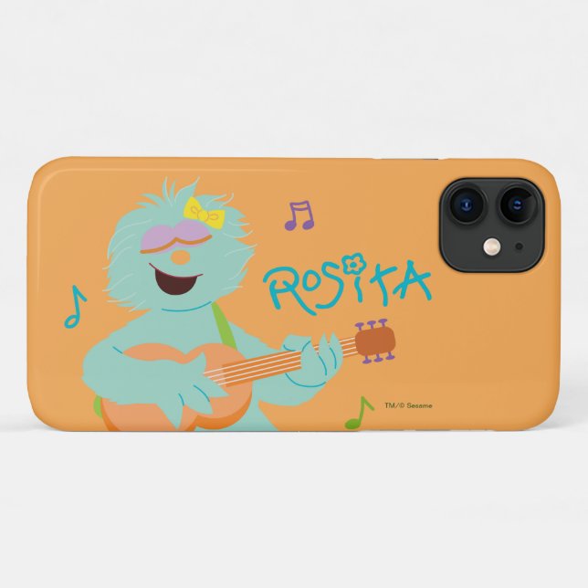 Funda De Case-Mate Para iPhone Barrio Sésamo | Rosita Tocando Guitarra (Reverso (horizontal))