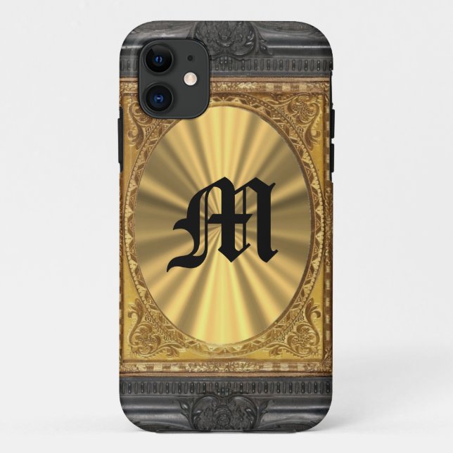 Funda De Case-Mate Para iPhone Barroco y dorado (Reverso)