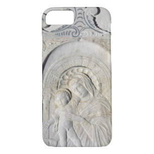 Funda Para iPhone 8/7 Bas-alivio de Madonna y de un niño (mármol)