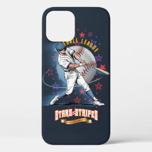 Funda Para iPhone 12 Pro Baseball Stars & Stripes (Modo oscuro)  