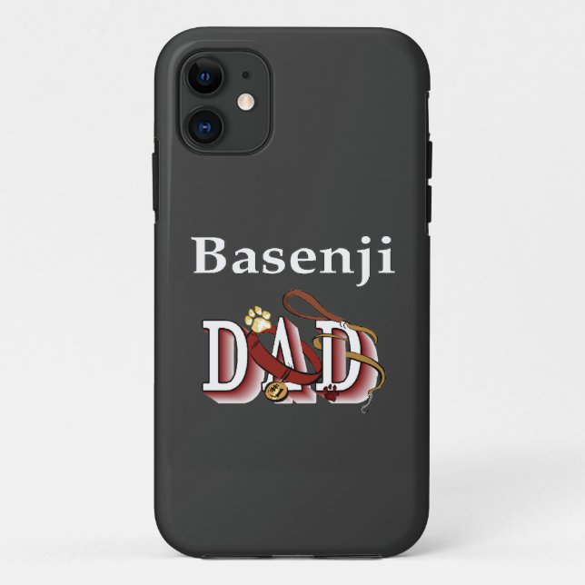 Funda De Case-Mate Para iPhone Basenji Dad (Reverso)