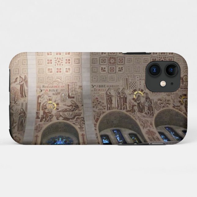 Funda De Case-Mate Para iPhone Basílica de Santa Ana de Beaupre, Quebec, Canadá (Reverso (horizontal))