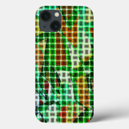 Funda Para iPhone 13 Baskets style upon green curved ribbons