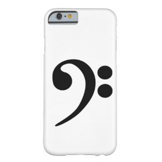 Funda Barely There Para iPhone 6 Bass Clef