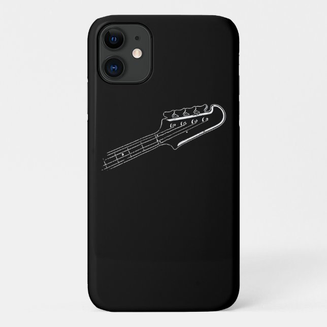 Funda De Case-Mate Para iPhone Bass Player Bass Guitar Musical Design (Reverso)