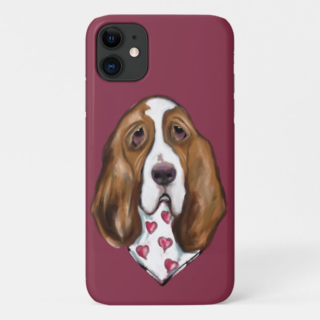 FUNDA DE Case-Mate PARA iPhone BASSET HOUND (Reverso)