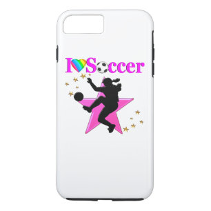 FUNDA PARA iPhone 8 PLUS/7 PLUS BASTANTE ROSA ME ENCANTA EL DISEÑO DEL FÚTBOL