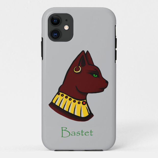 Funda De Case-Mate Para iPhone Bastet - Diosa gata egipcia (Reverso)