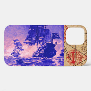FUNDA PARA iPhone 12 BATALLA DE BARCO PIRATA / MAPAS DE TRATAMIENTO DE