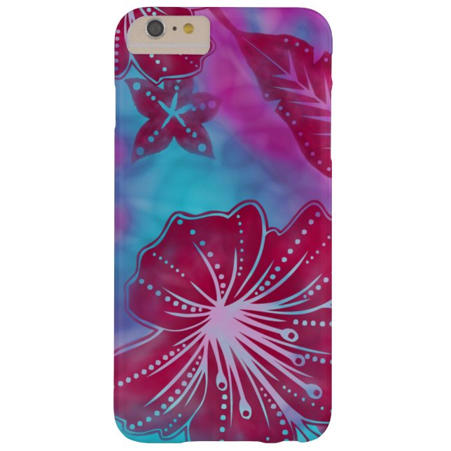 Funda De Case-Mate Para iPhone Batik de flores de Bali Tropical (Reverso)