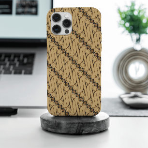 Funda Para iPhone 15 Pro Max Batik Parang, patrón indonesio, javanés, etnia