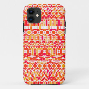 title_seo2 Batik tribal - naranja de coral y rosa de coral