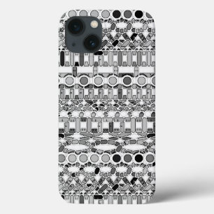 Funda Para iPhone 13 Batik tribal - tonos de gris