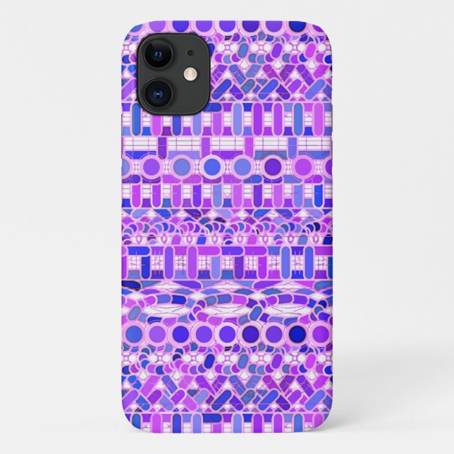Funda De Case-Mate Para iPhone Batik tribal - tonos violeta (Reverso)
