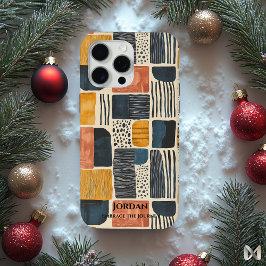Funda Para iPhone 15 Pro Max Batik Zambiano Moderno – Patrones Abstractos Terro