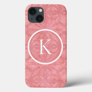 Funda Para iPhone 13 Batita De Agua Rosa Ruddy Con Inicial