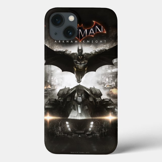 Funda De Case-Mate Para iPhone Batman Arkham Knight Key Art (Reverso)