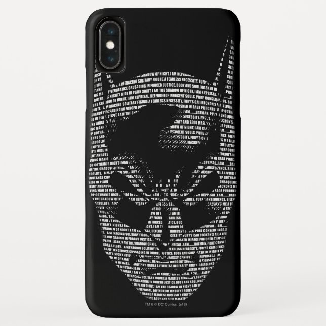 Funda De Case-Mate Para iPhone Batman Head Mantra (Reverso)