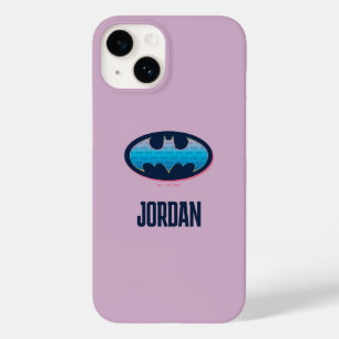 Funda Para iPhone 14 De Case-Mate Batman   Símbolo rosa y azul