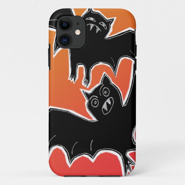 Funda De Case-Mate Para iPhone Bats de Halloween 2 (Reverso)