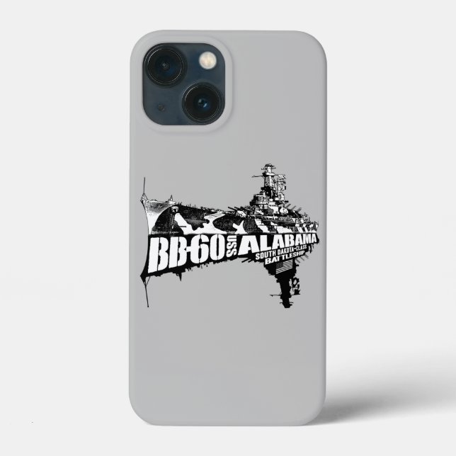 Funda De Case-Mate Para iPhone Battleship Alabama (Reverso )