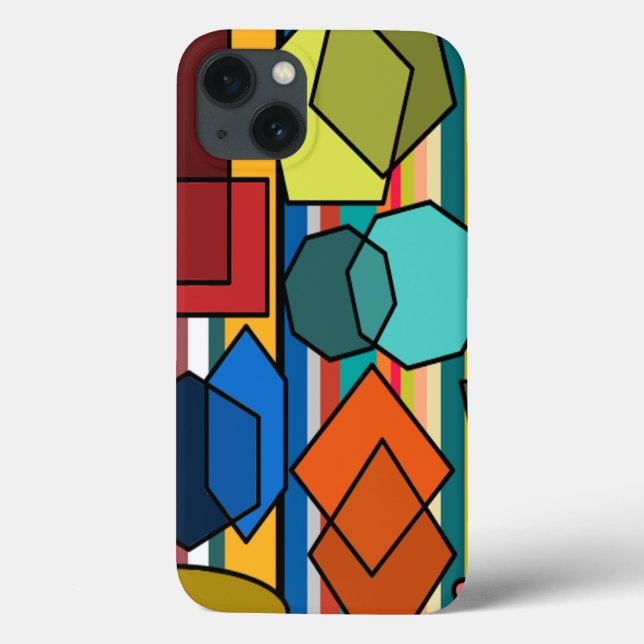 Funda De Case-Mate Para iPhone Bauhaus Shapes and Lines (Reverso)