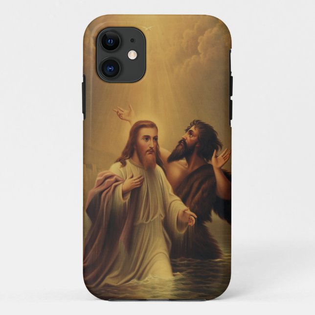 Funda De Case-Mate Para iPhone Bautismo de Jesucristo (Reverso)
