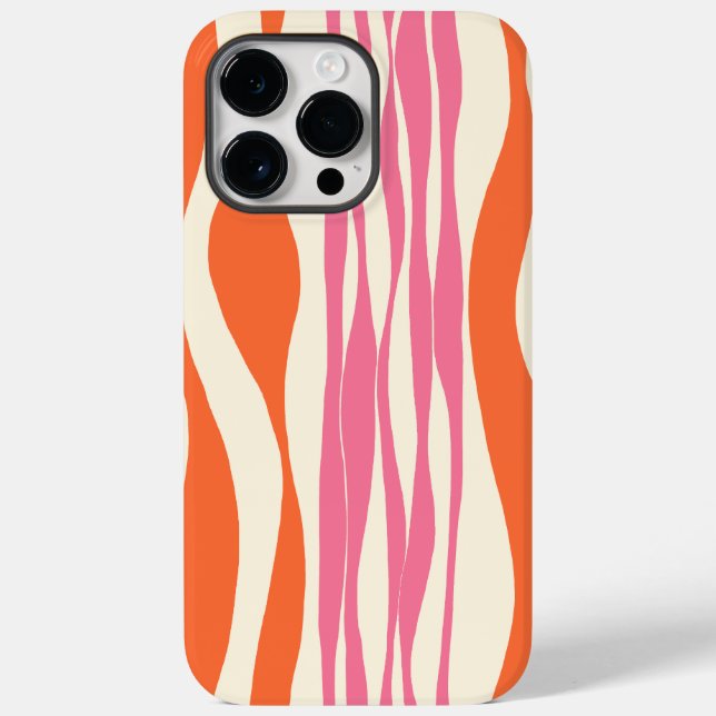 Funda De Case-Mate Para iPhone Bce y Flow - Rosa, Naranja y Crema (Reverso )