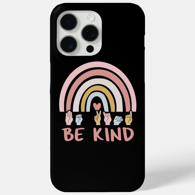 Funda De Case-Mate Para iPhone Be Kind ASL III - Lenguaje Rótulo americano (Reverso )