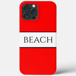 Funda Para iPhone 13 Pro Max BEACH Divertido Negrita Brillante Tiras de Verano 