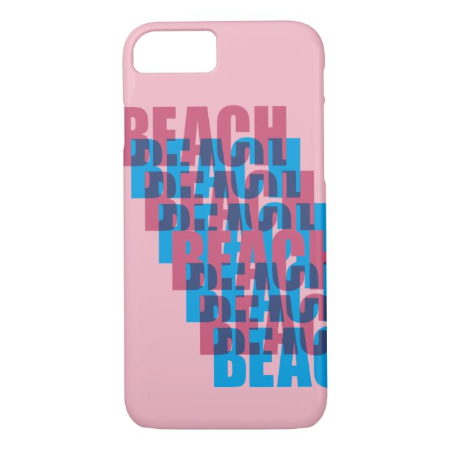 Funda De Case-Mate Para iPhone BEACH está llamando... (Reverso)