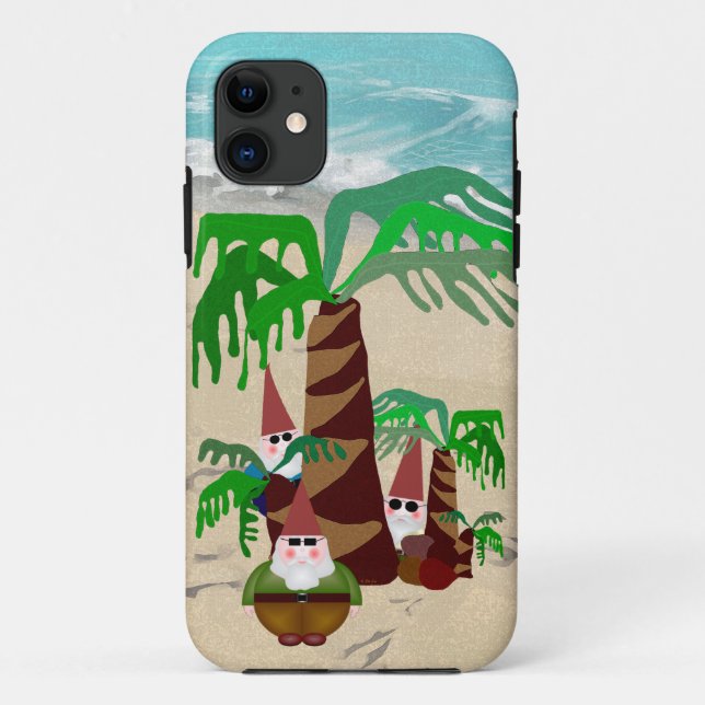 Funda De Case-Mate Para iPhone Beach Gnomes (Reverso)