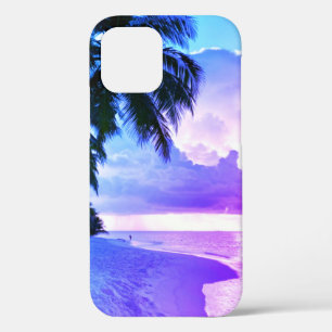 Funda Para iPhone 12 Pro Beach Sunset ocean sand palmtree Maldives Miami