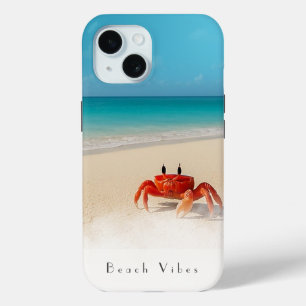 Funda Para iPhone 15 Beach Vibes - iPhone 15 Funda 1 cangrejo