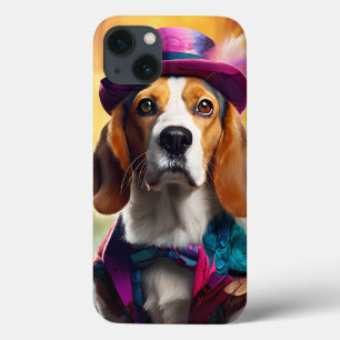 Funda Para iPhone 13 Beagle en traje vibrante