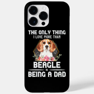 Funda Para iPhone 14 Pro Max De Case-Mate Beagle Floral Dad Dog/ Beagle Perros Amantes