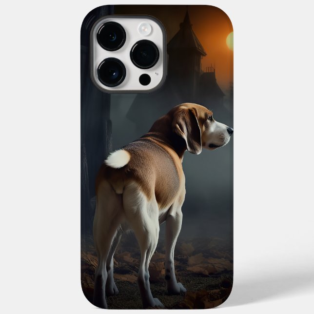 Funda De Case-Mate Para iPhone Beagle Halloween Espantoso (Reverso )
