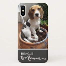 Funda Para iPhone X Beagle Mom Smooth Agrega Tu Foto De Perro