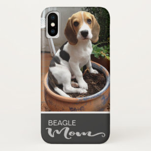 Funda Para iPhone X Beagle Mom Smooth Agrega Tu Foto De Perro