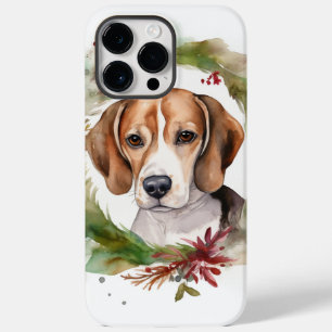 Funda Para iPhone 14 Pro Max De Case-Mate Beagle Navidades Wreath Festimes Pup