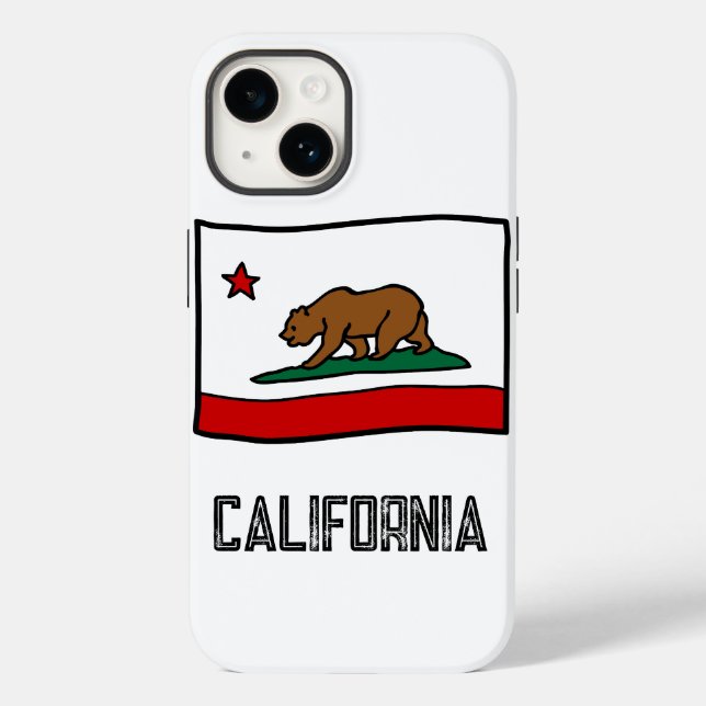 Funda De Case-Mate Para iPhone Bear estatal de California (Reverso )