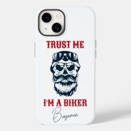 Funda Para iPhone 14 De Case-Mate Beard Scull | Motocicleta | Confía en que soy una 