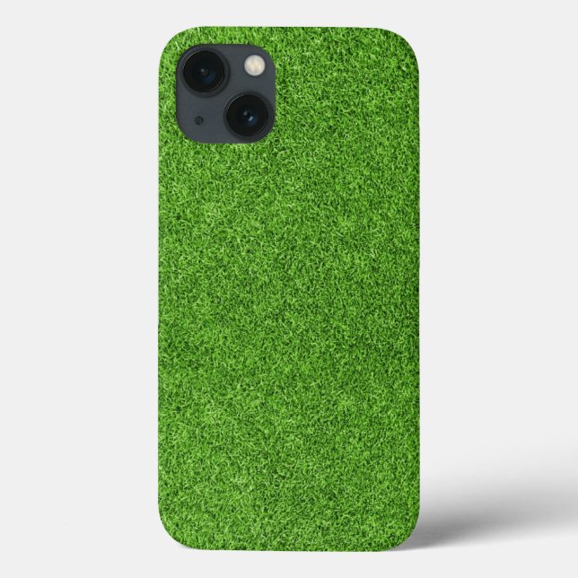 Funda De Case-Mate Para iPhone Beautiful green grass texture from golf course (Reverso)